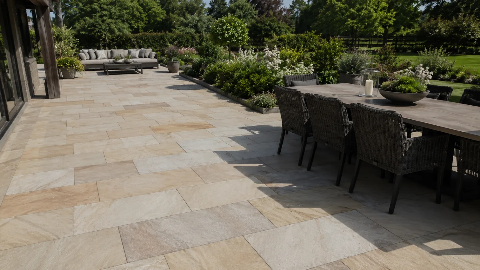 Flagstone terrace